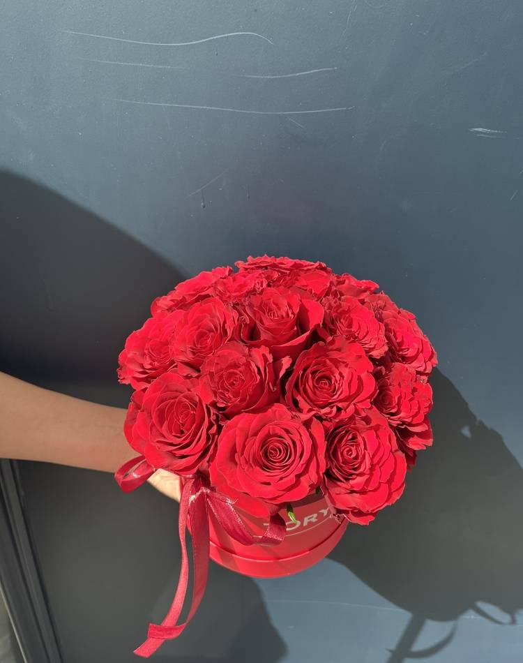 17 Red Roses in a Box