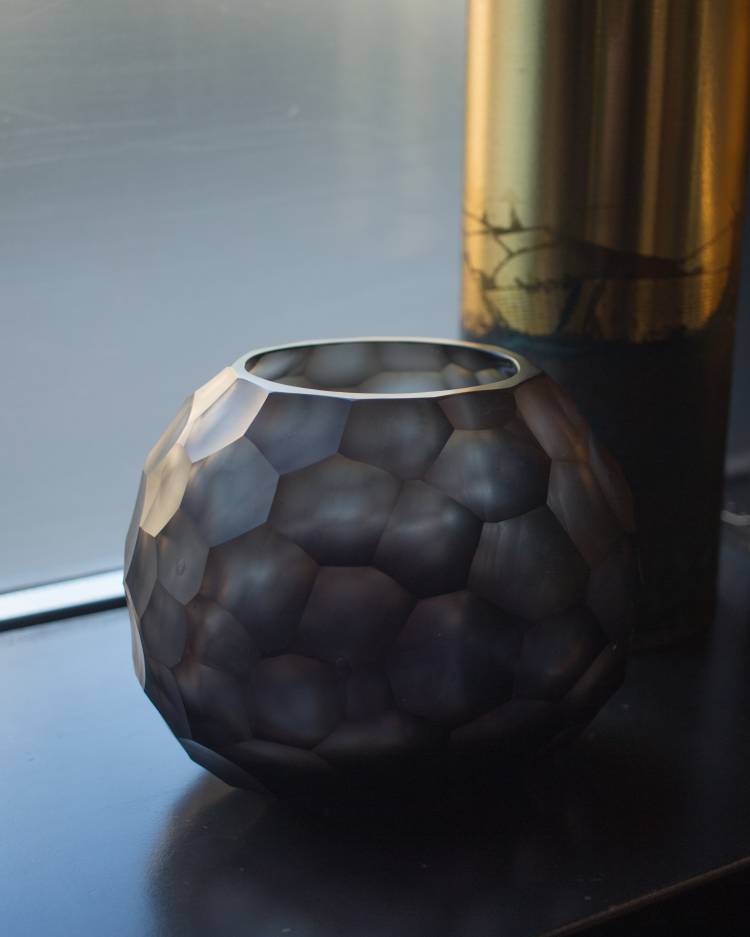 Zomba vase indigo gray, 12 cm