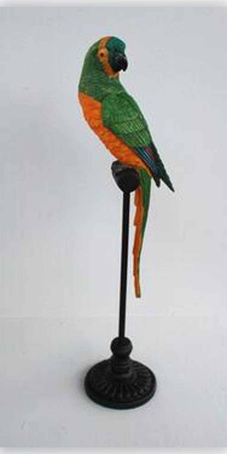 Statuette "Parrot" 65 cm yellow/green