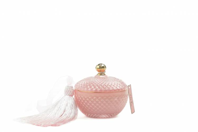 Scented candle Round Art Deco  Pink Peony, 300 g