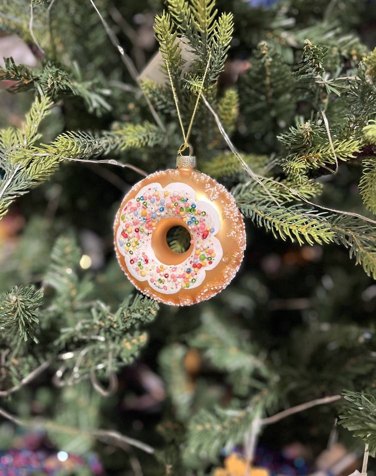 Christmas decoration Sprinkled donut, assorted, mu