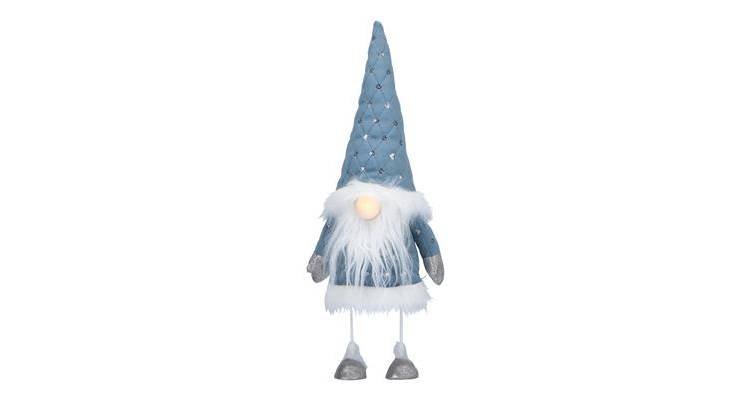 Gnome nose 38cm, LED-blue