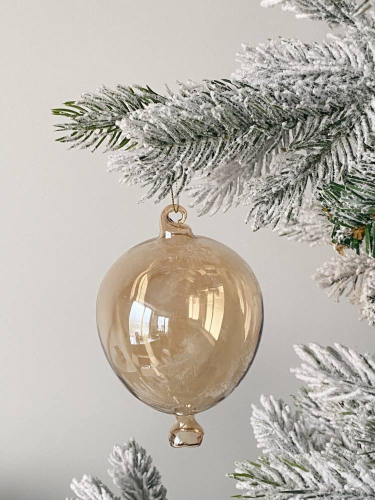 Christmas ball Gold balloon, 13 cm