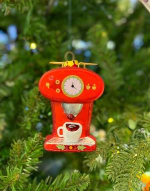 New Year's pendant Coffee maker/coffee machine ... - flowers delivery Dubai