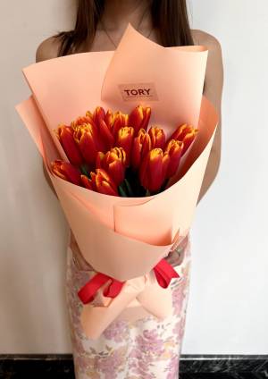 Bouquet of 15 tulips 