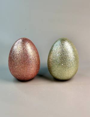 Plastic shiny egg 9*12*9 cm - flowers delivery Dubai