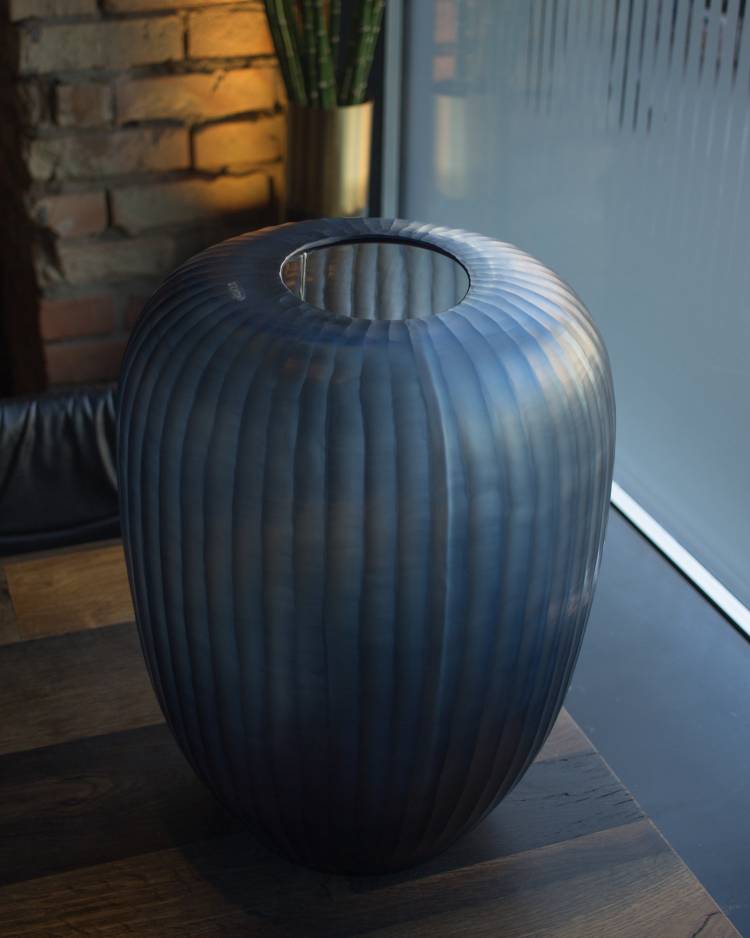 Gobi Vase tall indigo 45 cm