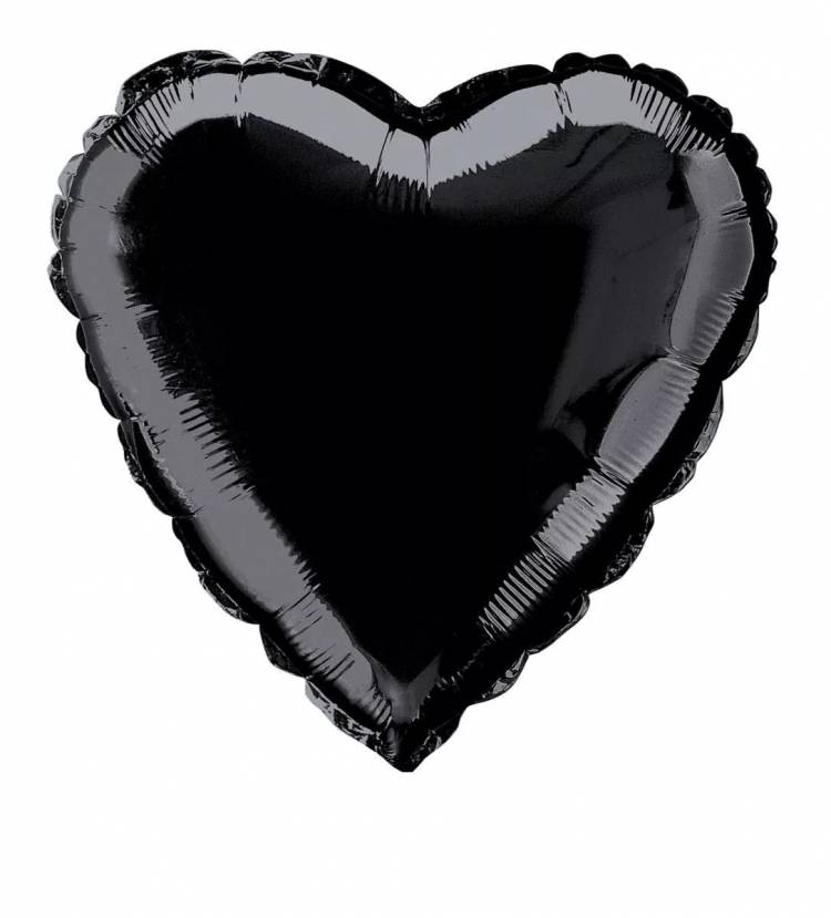 HEART BALLON BLACK