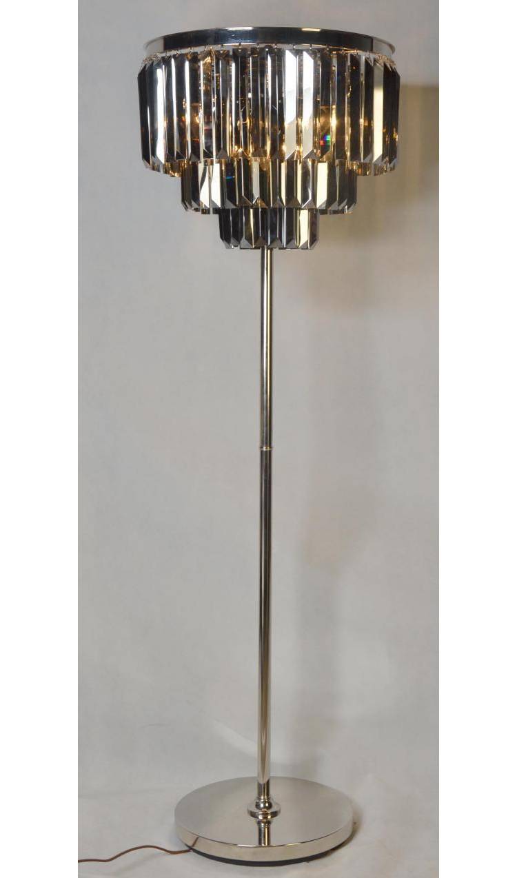 Floor lamp "Crystals" gray large