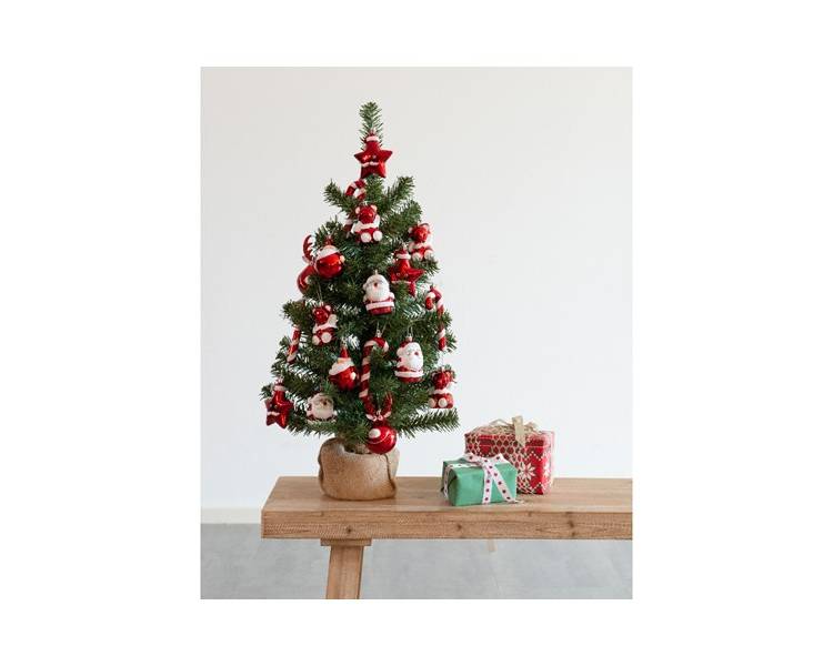 Imperial mini tree decorated with 20 unbreakable figures, 41*75 cm