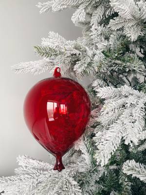 Christmas ball Balloon red, 27 cm - flowers delivery Dubai