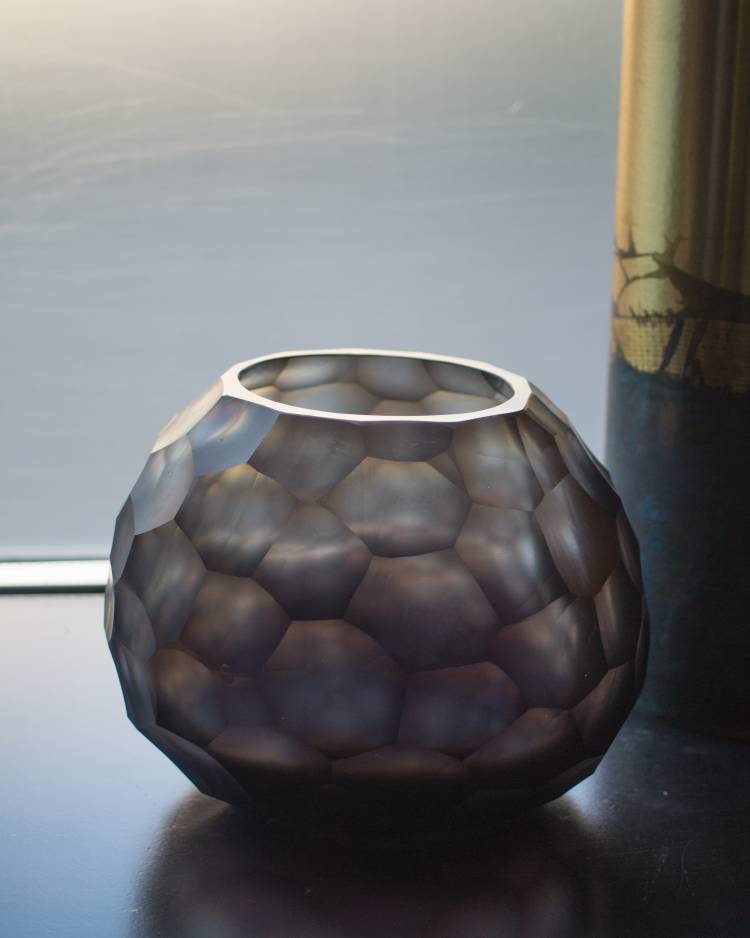 Zomba vase indigo gray, 12 cm