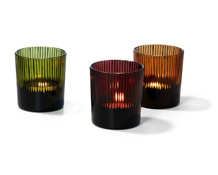 Candle holder Bora Bora orange