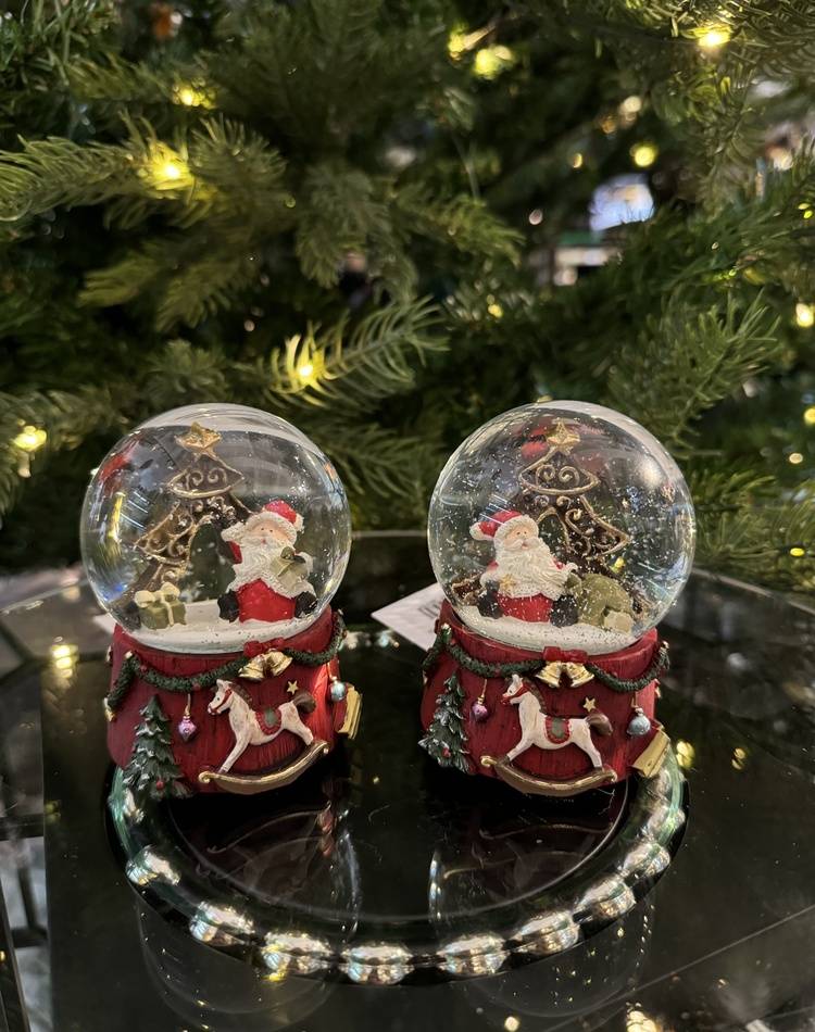 Snow globe Santa Claus assorted 6x9x6cm