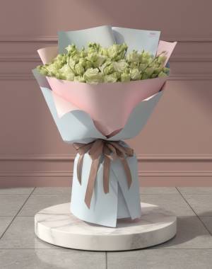 Bouquet of 21 White eustomes - flowers delivery Dubai