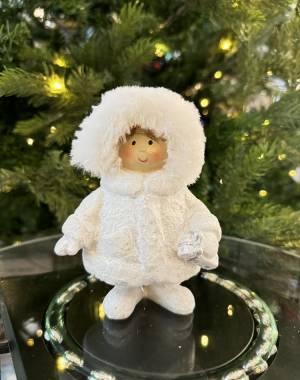 Winter child with glitter of poly, plush white ... - flowers delivery Dubai