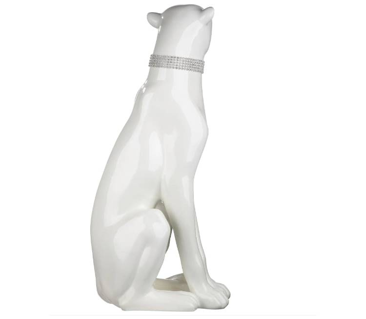 Poly Panther white sitting