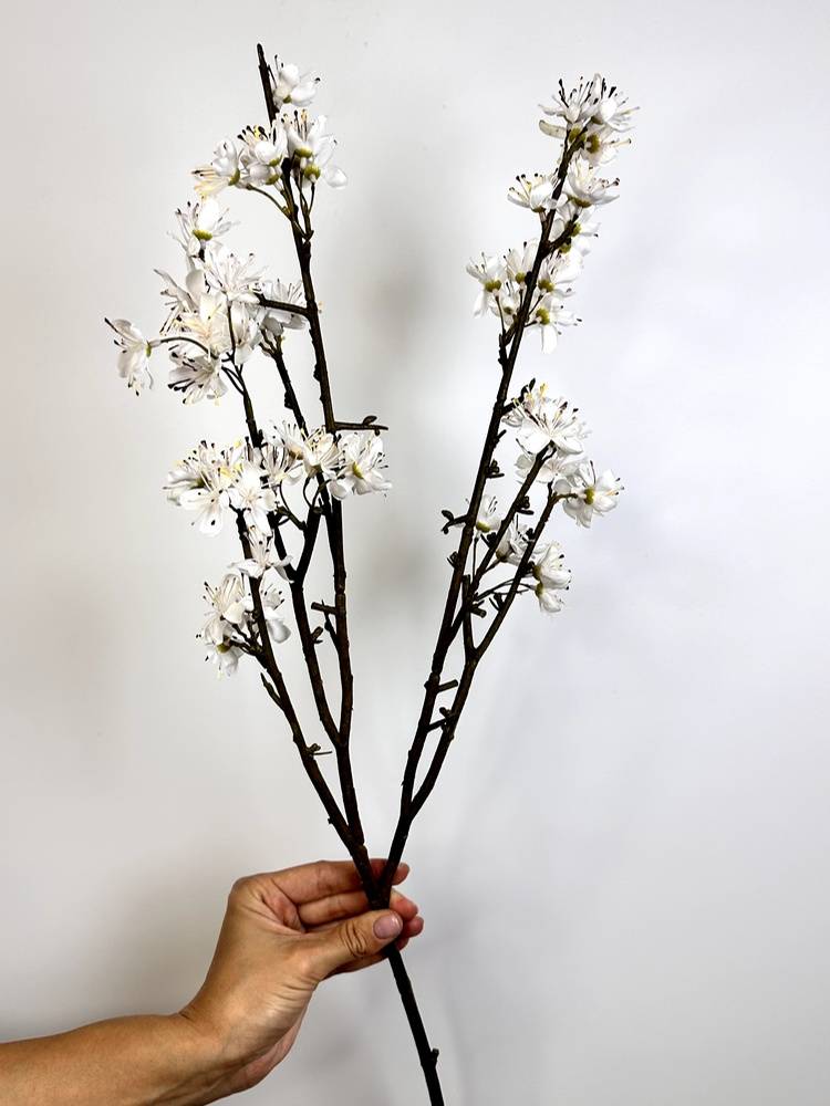 Artificial cherry blossom cream, 84 cm