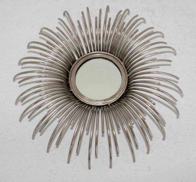 Mirror "Starfish" silver, 33 cm