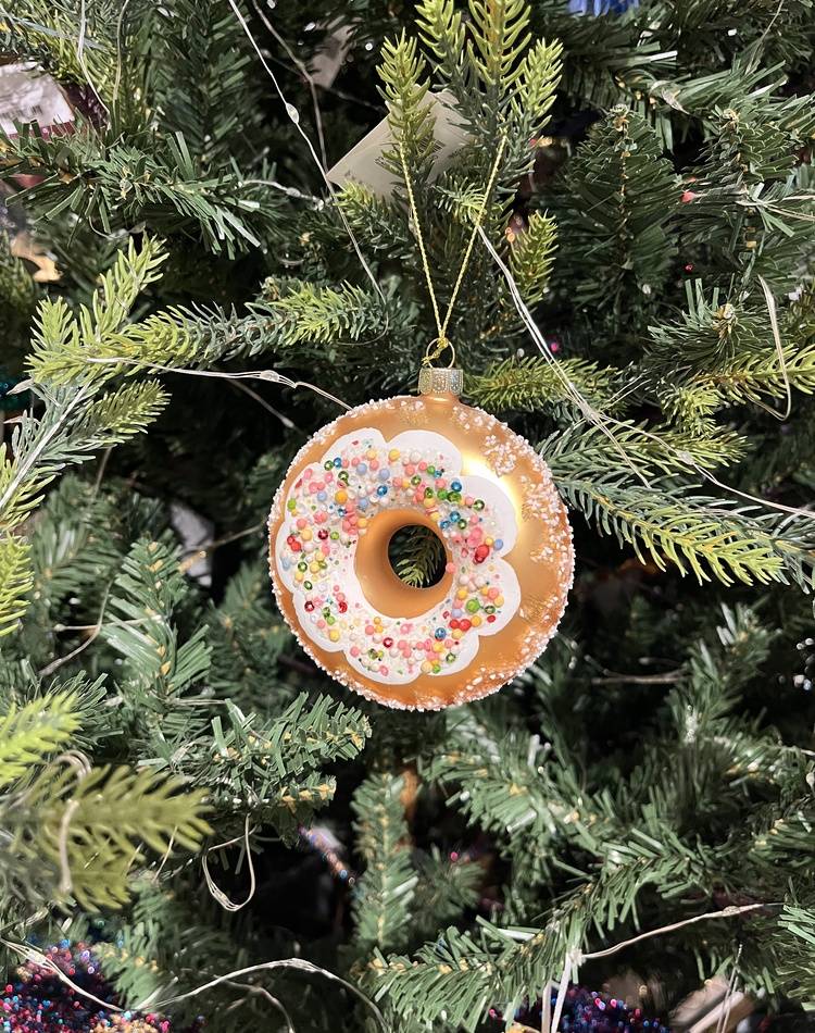 Christmas decoration Sprinkled donut, assorted, mu