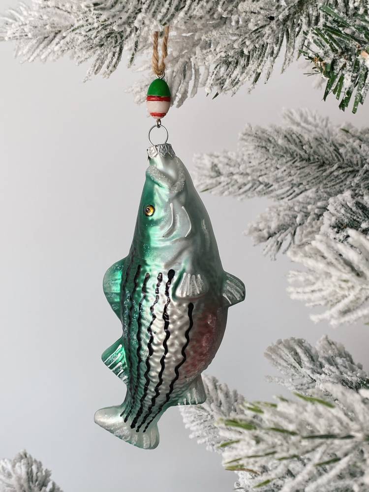 Christmas tree decoration glass Catch of the day fish assorted, 15 cm