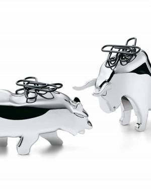 Magnetic paper clip holder Bull & Bear - flowers delivery Dubai