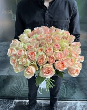 Bouquet 51 Peach Roses - flowers delivery Dubai