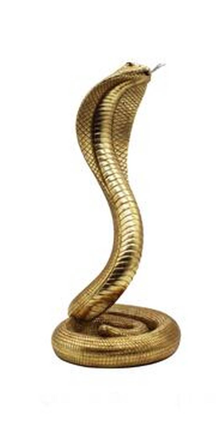 Statuette "Snake Cobra" 44 cm gold