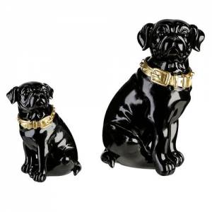 Statuette Dog black - flowers delivery Dubai