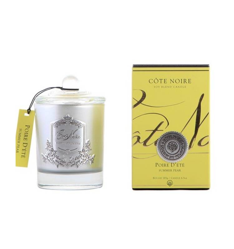 Scented candle Summer pear SILVER, 185 g