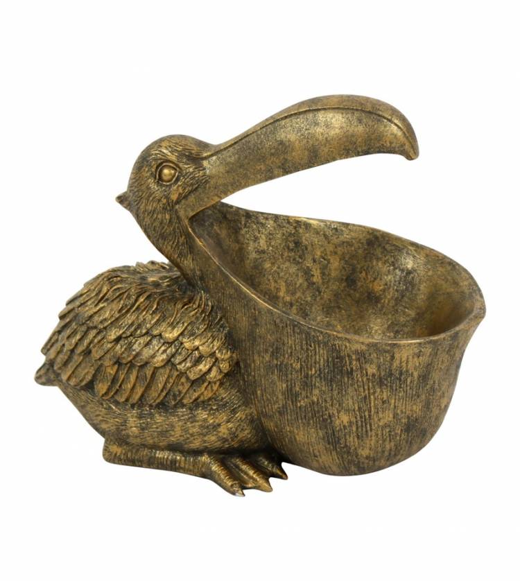 Statuette "Pelican", gold