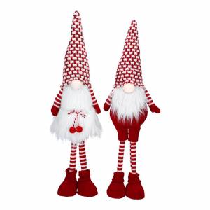 Gnome standing girl white - flowers delivery Dubai