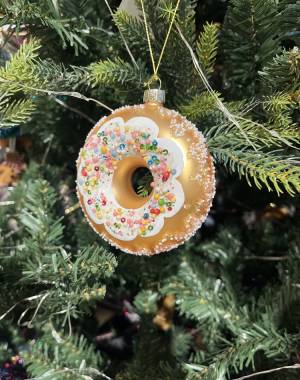 Christmas decoration Sprinkled donut, assorted, mu - flowers delivery Dubai