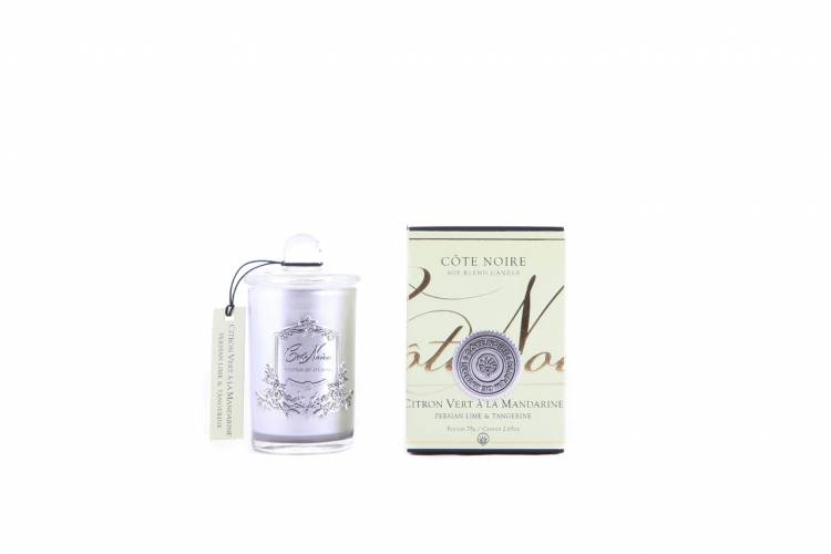 Scented candle Persian lime and tangerine SILVER, 75 g