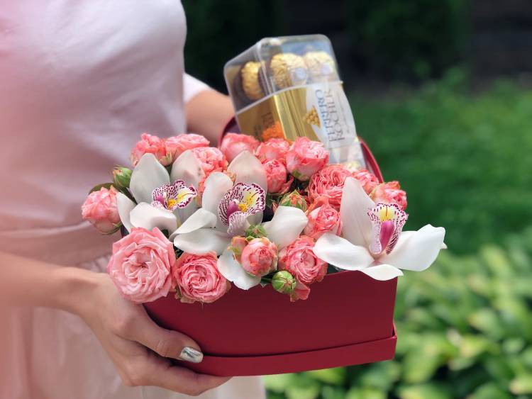 Heart-Shaped Box with Sweets 