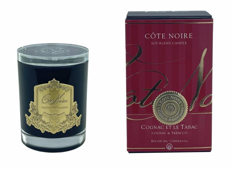Scented candle Cognac and Tobacco GOLD, 185 g
