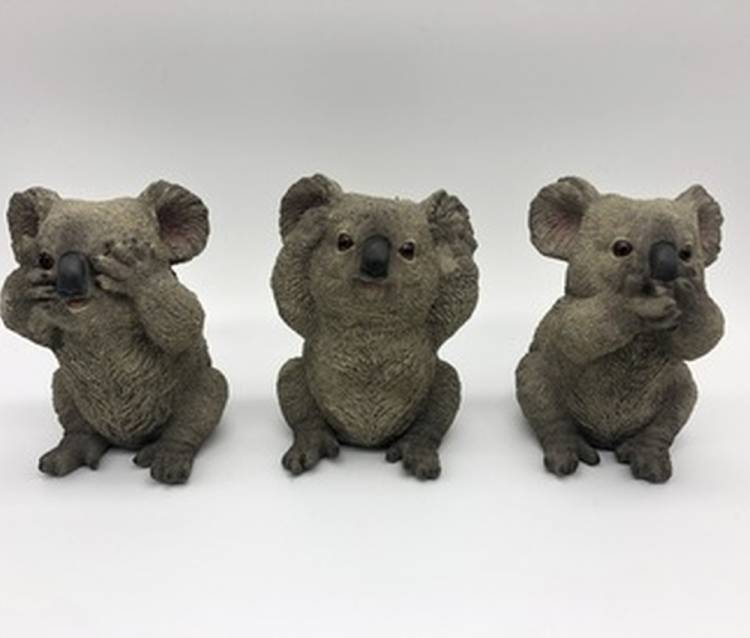 Statuettes set of Koala Babys " I don