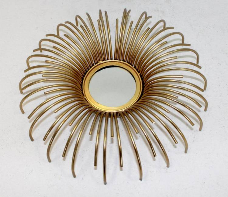 Mirror "Starfish" gold, 33 cm