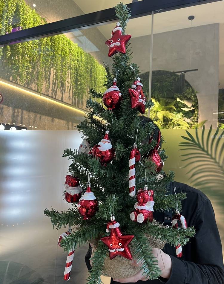 Christmas tree with toys