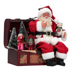 Santa in suitcase - flowers delivery Dubai