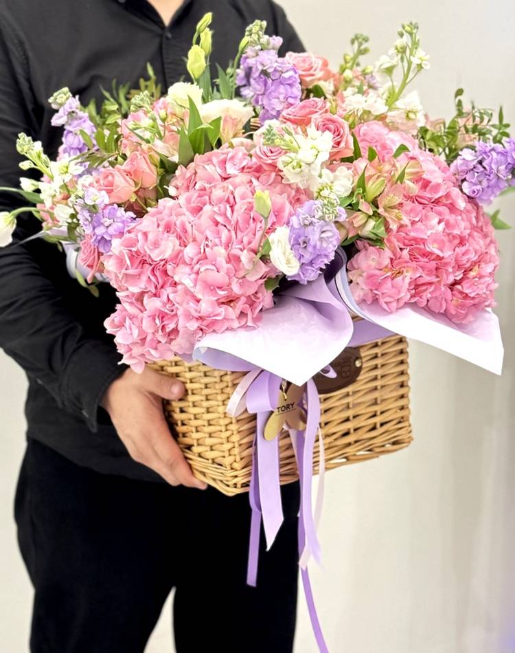 Flowers in a basket 