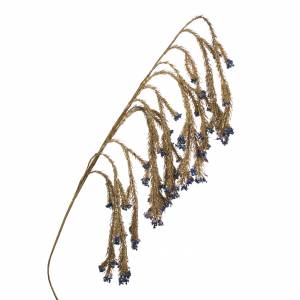 SEQ.SPARKLE HANG.LONG PINE TAIL STEM GLD/BLU 121CM - flowers delivery Dubai