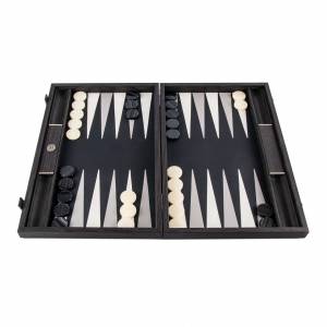 Backgammon Handmade Classic Black Inlaid Leathe... - flowers delivery Dubai